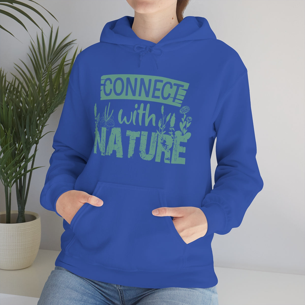 Connect With Nature - Unisex Heavy Blend™ Hooded Sweatshirt