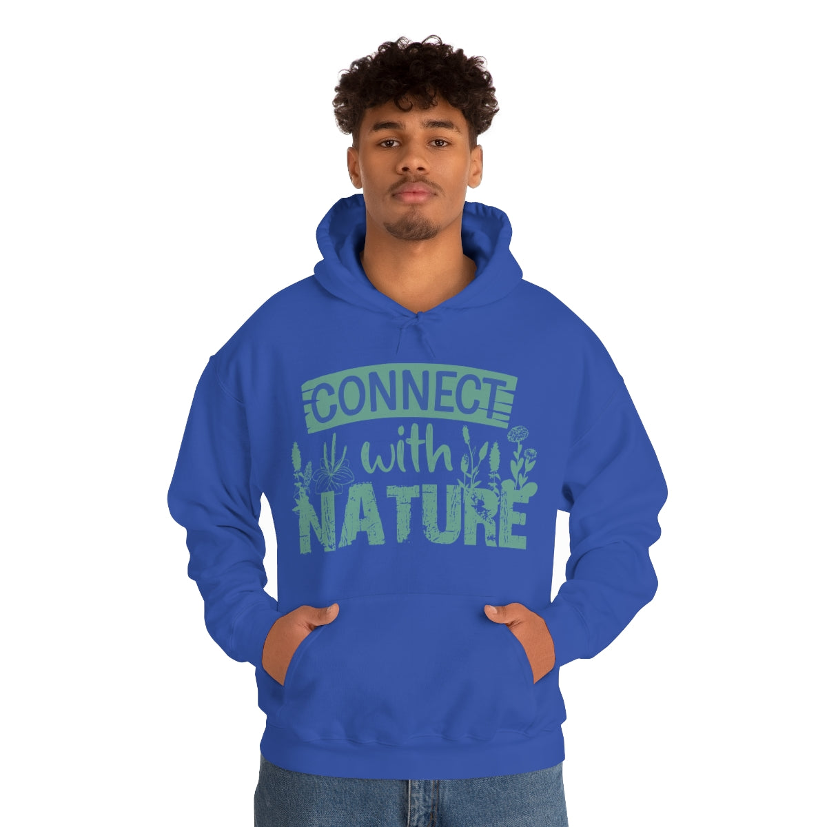 Connect With Nature - Unisex Heavy Blend™ Hooded Sweatshirt