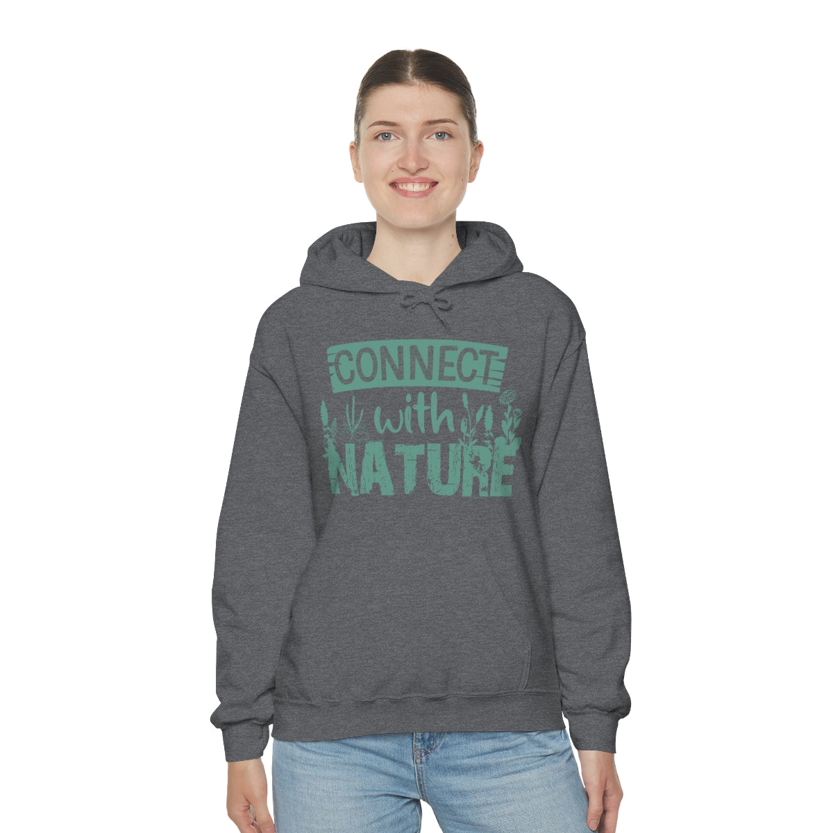 Connect With Nature - Unisex Heavy Blend™ Hooded Sweatshirt