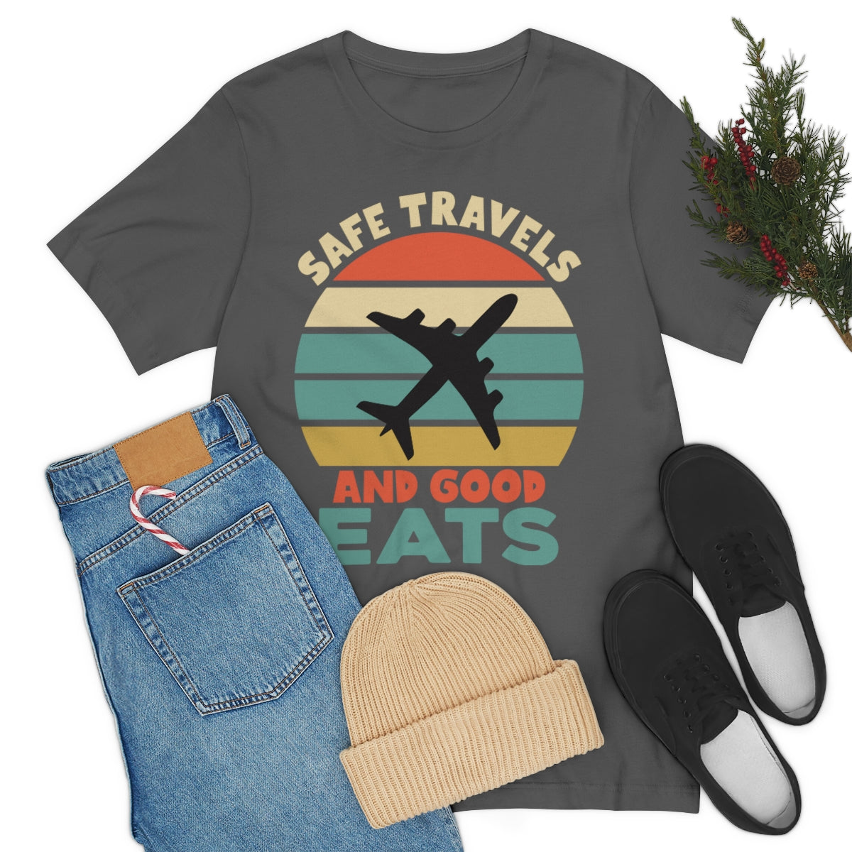 Safe Travels and Good Eats - Unisex T-Shirt