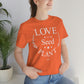 Love is a Seed Plant It - Unisex Jersey Short Sleeve Tee