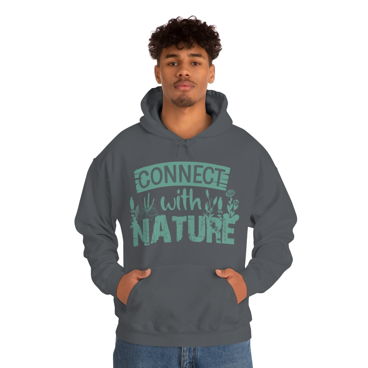 Connect With Nature - Unisex Heavy Blend™ Hooded Sweatshirt