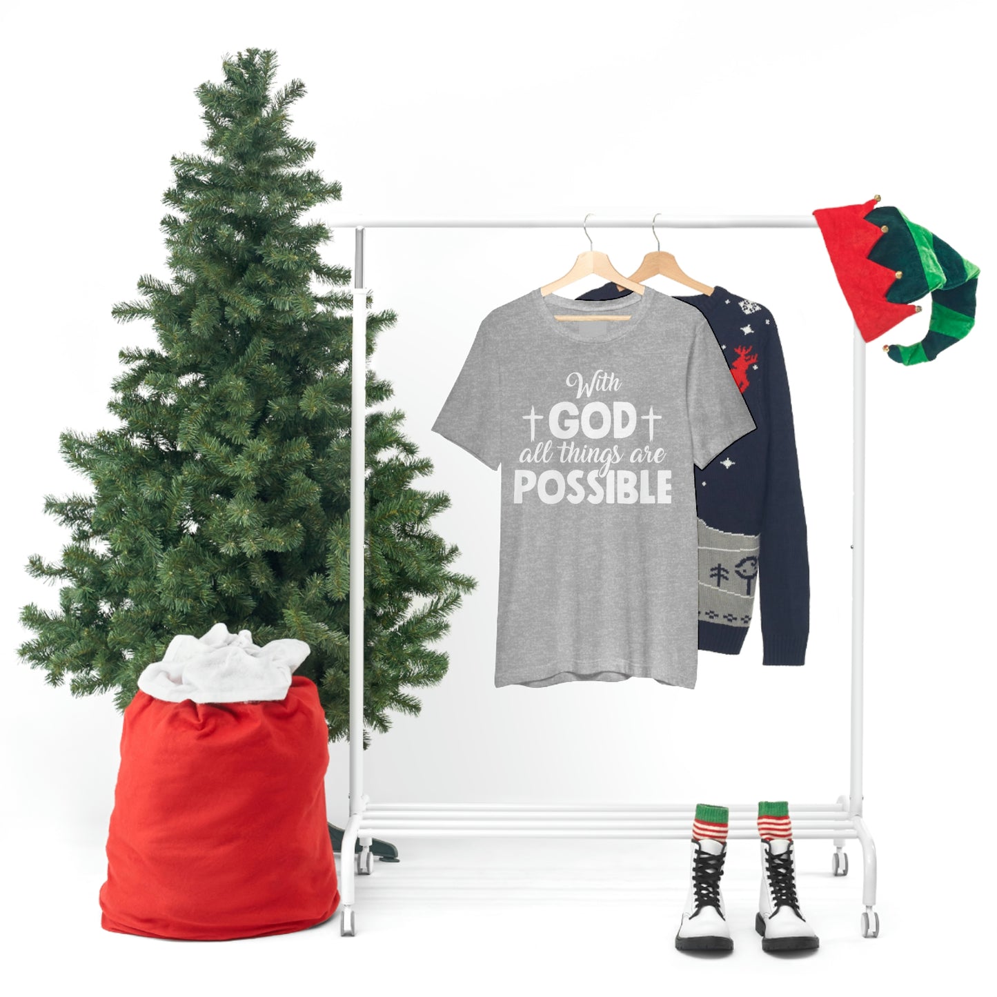 With God All Things are Possible - Unisex Jersey Short Sleeve Tee