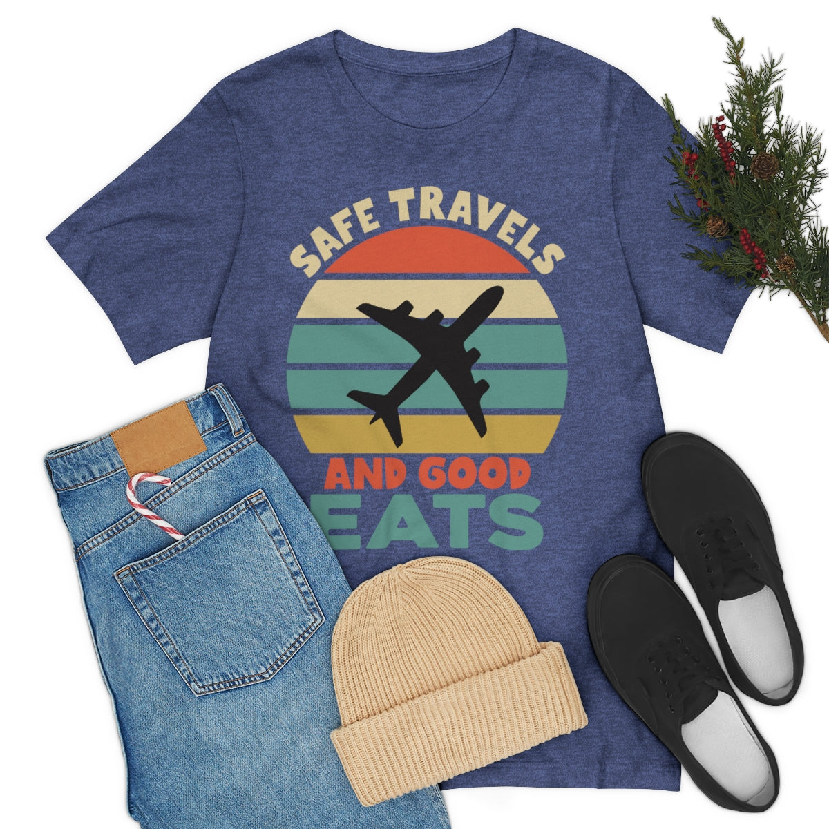 Safe Travels and Good Eats - Unisex T-Shirt