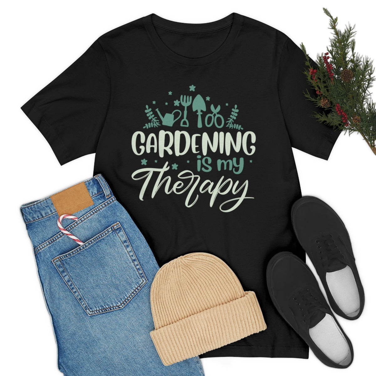 Gardening is My Therapy (Tools) - Unisex T-Shirt
