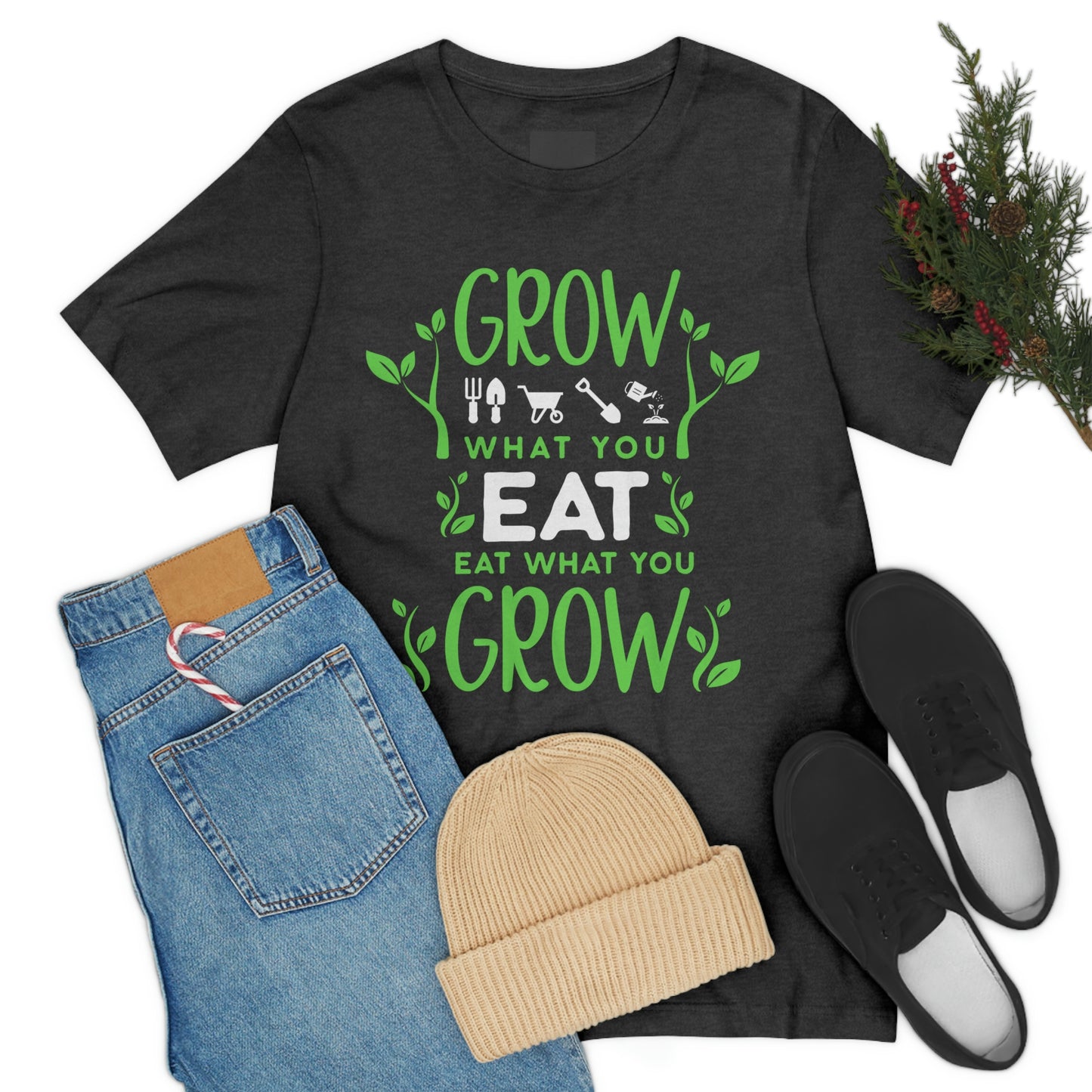 Grow Eat Grow - Unisex Jersey Short Sleeve Tee
