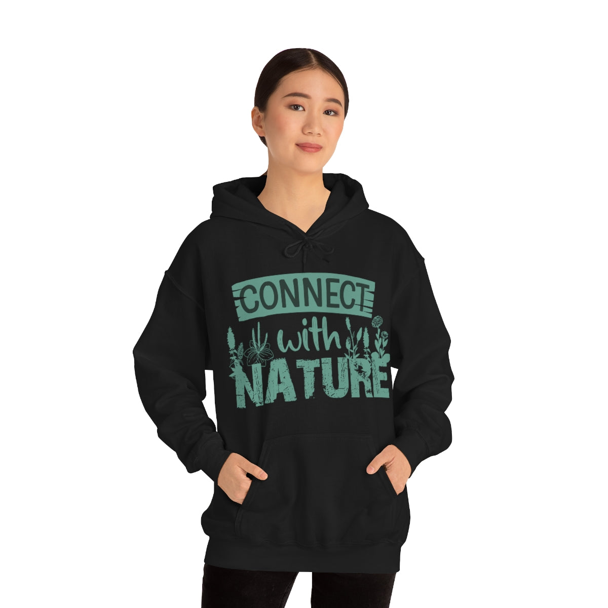 Connect With Nature - Unisex Heavy Blend™ Hooded Sweatshirt