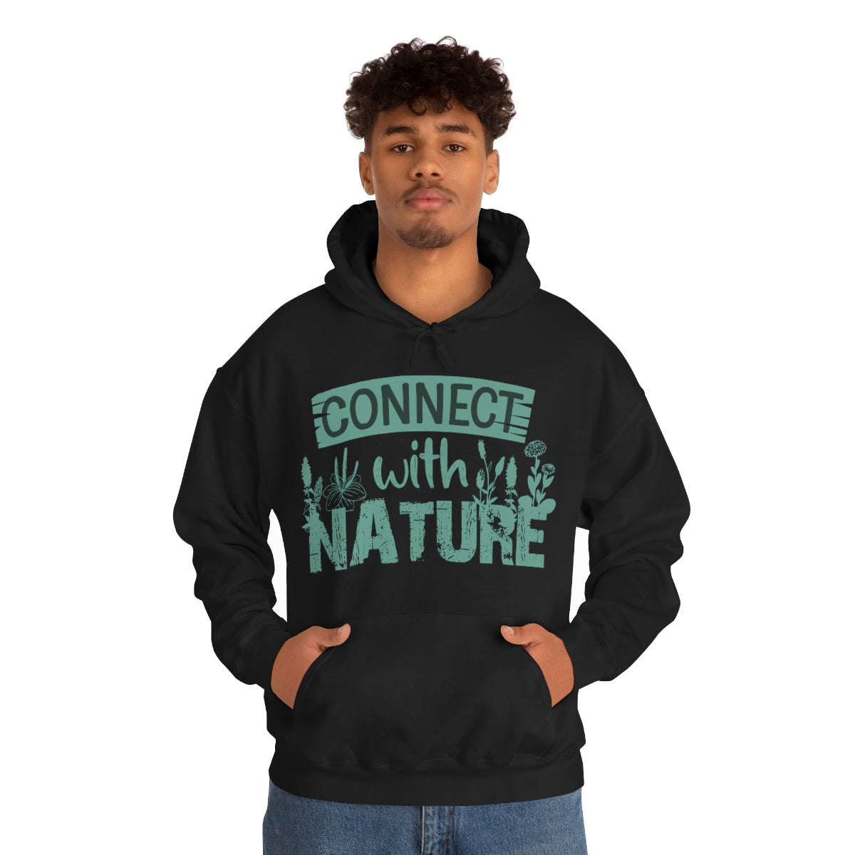 Connect With Nature - Unisex Heavy Blend™ Hooded Sweatshirt