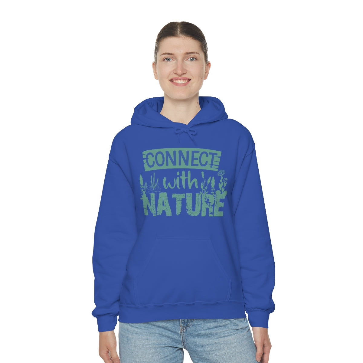 Connect With Nature - Unisex Heavy Blend™ Hooded Sweatshirt