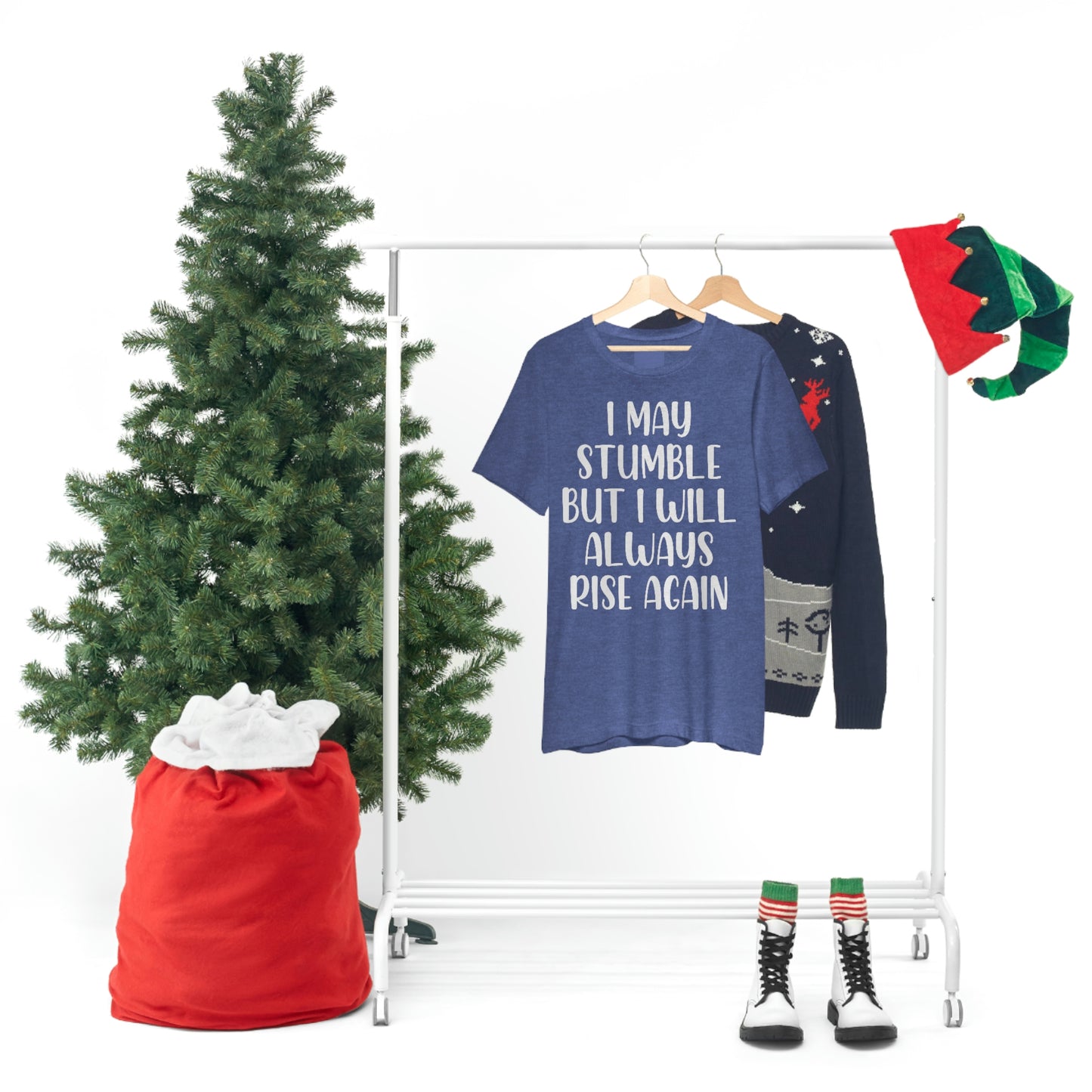 I May Stumble But I will Always Rise - Unisex Jersey Short Sleeve Tee