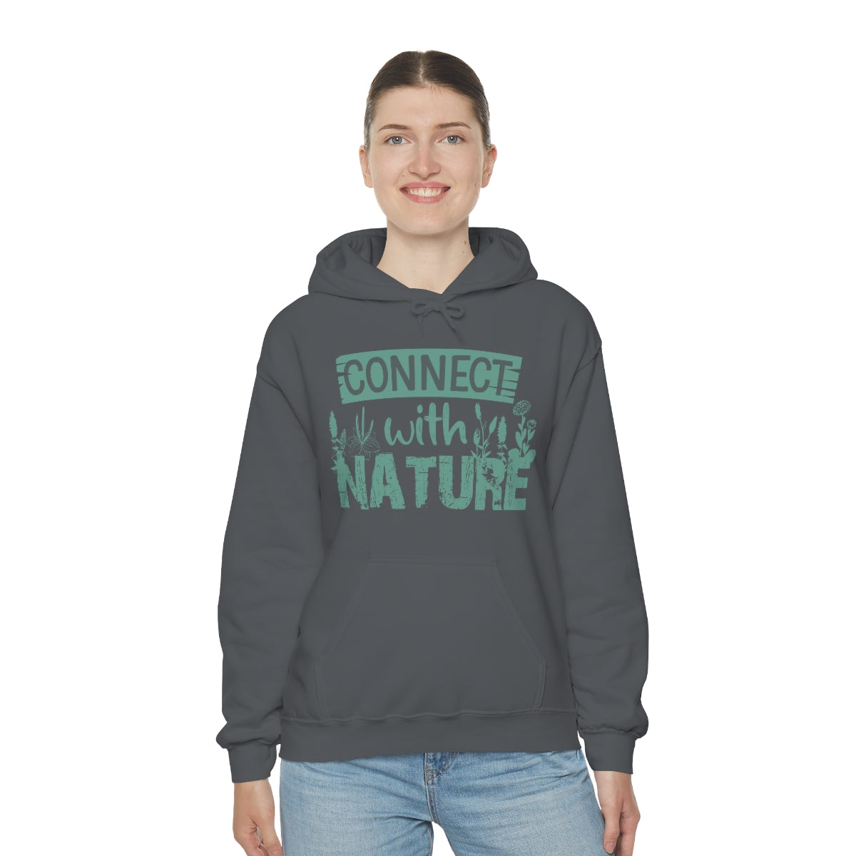 Connect With Nature - Unisex Heavy Blend™ Hooded Sweatshirt