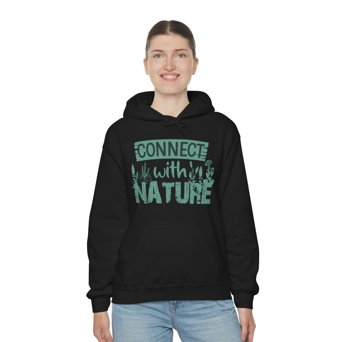 Connect With Nature - Unisex Heavy Blend™ Hooded Sweatshirt