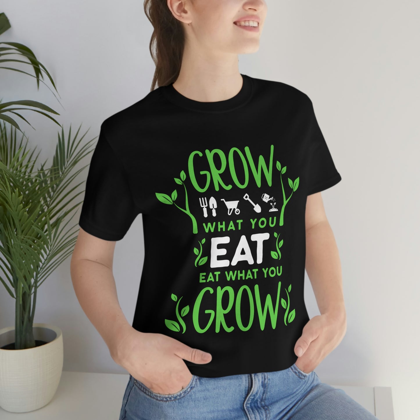 Grow Eat Grow - Unisex Jersey Short Sleeve Tee