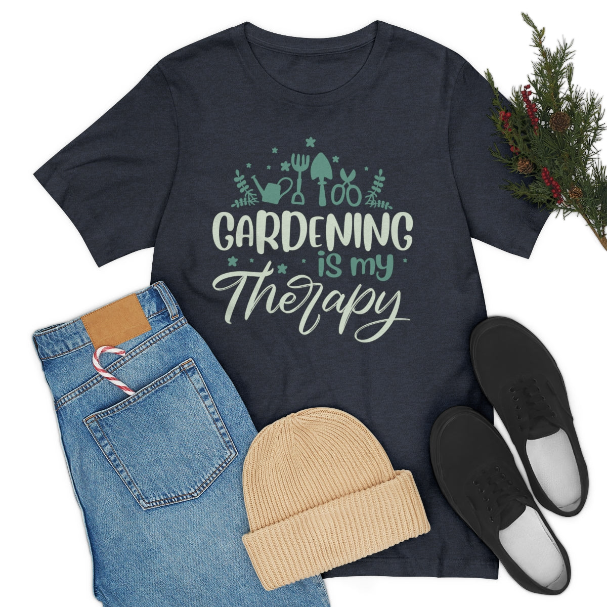 Gardening is My Therapy (Tools) - Unisex T-Shirt