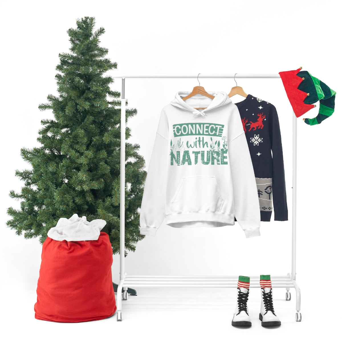 Connect With Nature - Unisex Heavy Blend™ Hooded Sweatshirt
