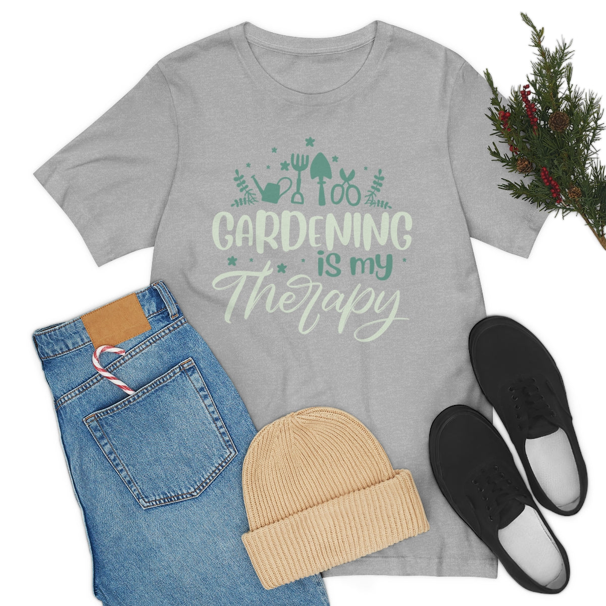 Gardening is My Therapy (Tools) - Unisex T-Shirt