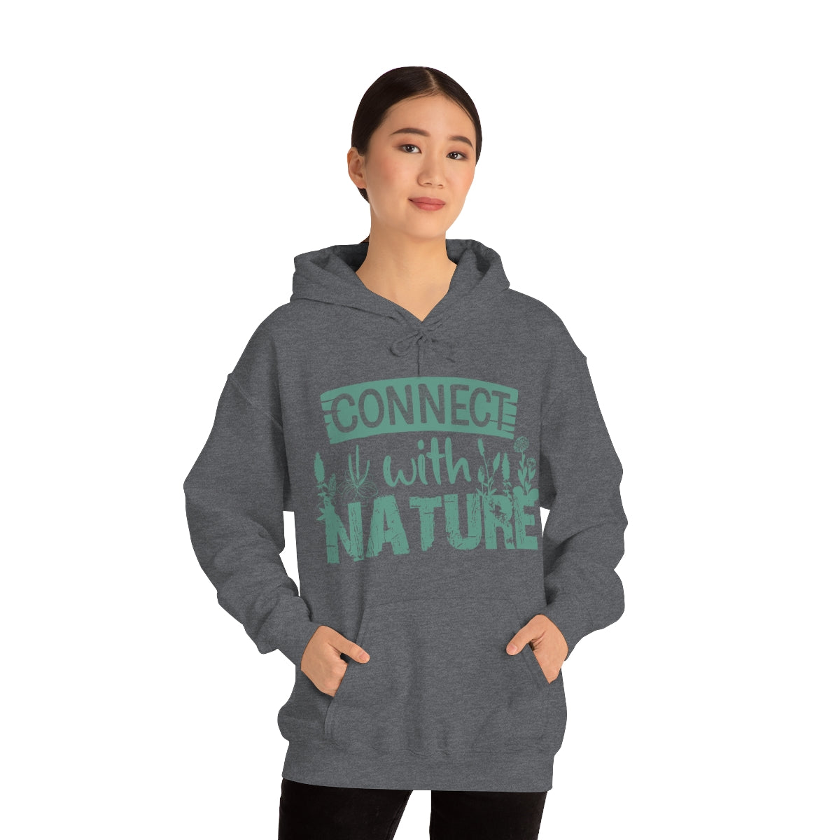 Connect With Nature - Unisex Heavy Blend™ Hooded Sweatshirt