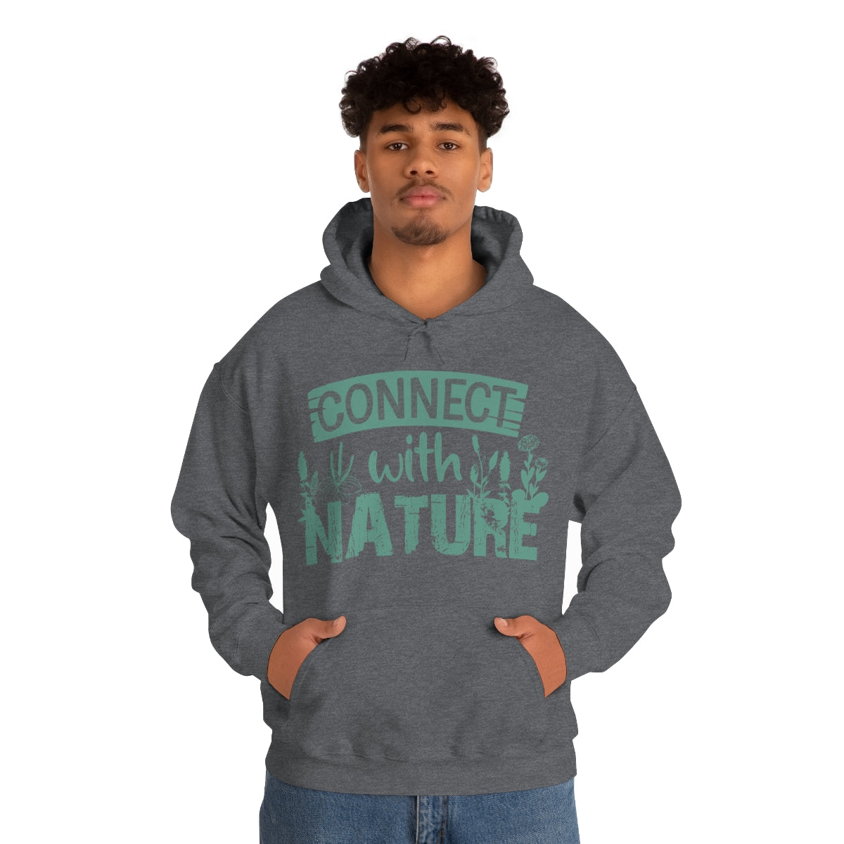 Connect With Nature - Unisex Heavy Blend™ Hooded Sweatshirt