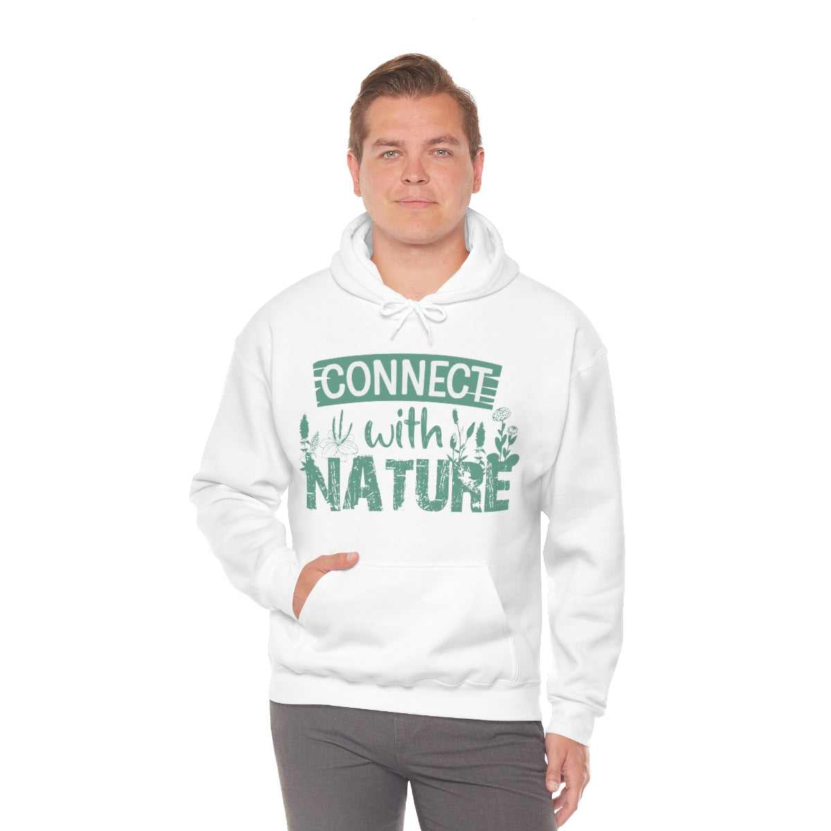 Connect With Nature - Unisex Heavy Blend™ Hooded Sweatshirt